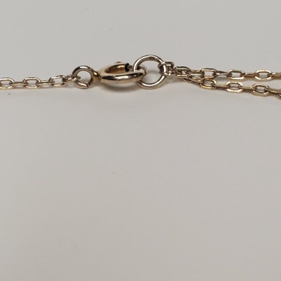 Sterling Silver Gold-Plated Wishbone Necklace - Picture 5 of 8